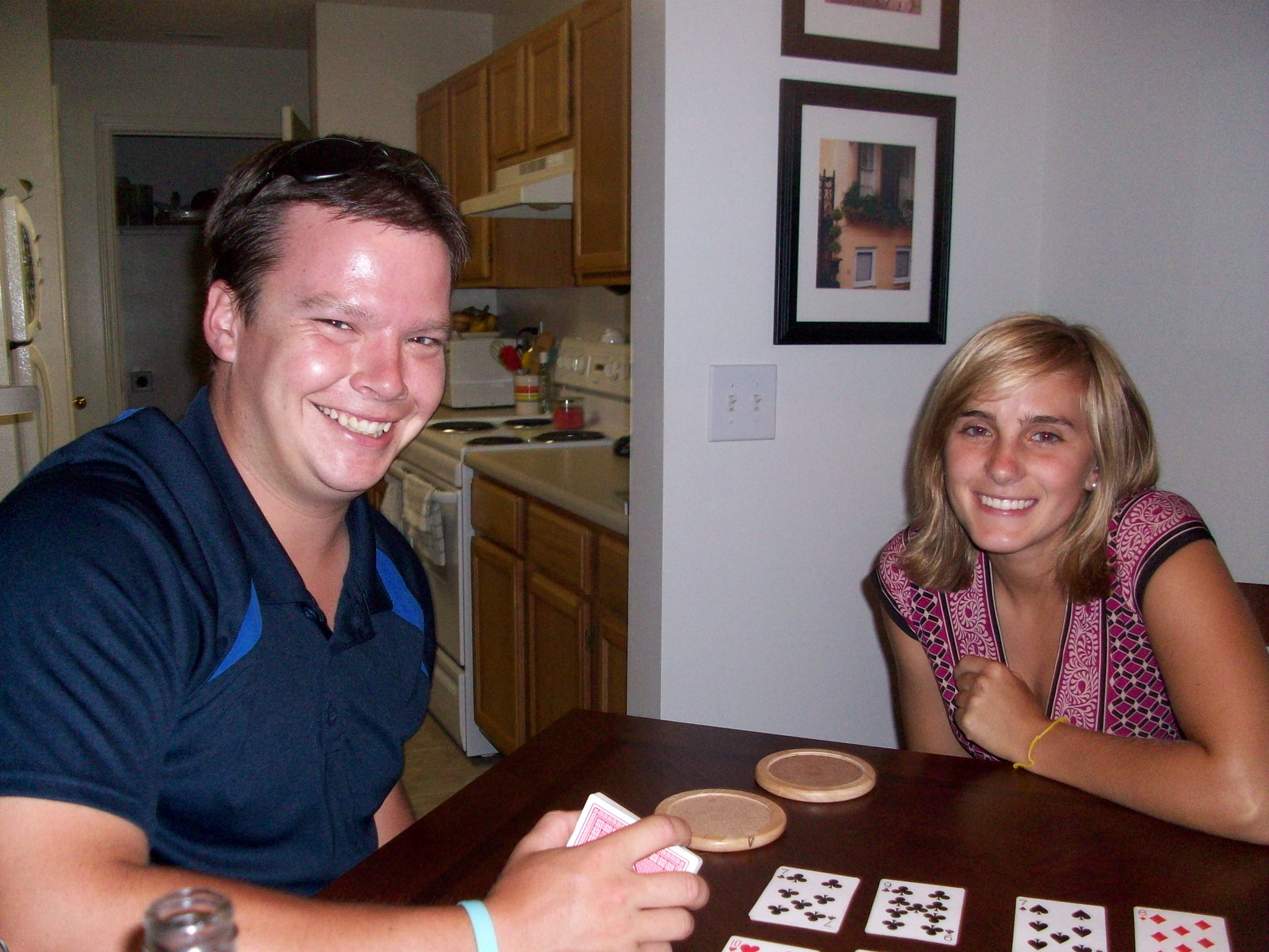 Playing cards at Beth&rsquo;s house