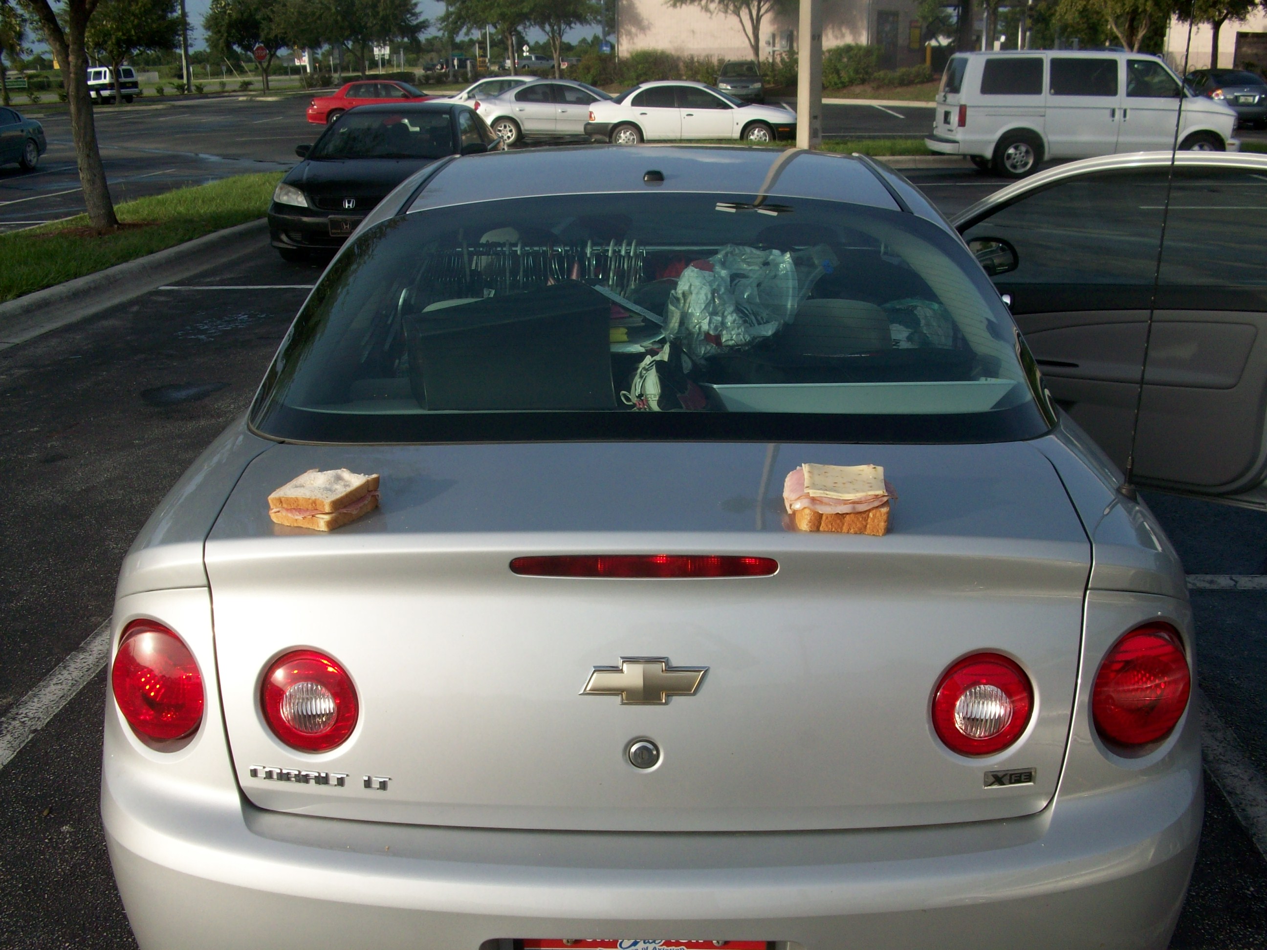 Lunch outside of a Publix in Cocoa, FL