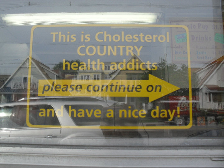The sign on the window at Pronto Pups.