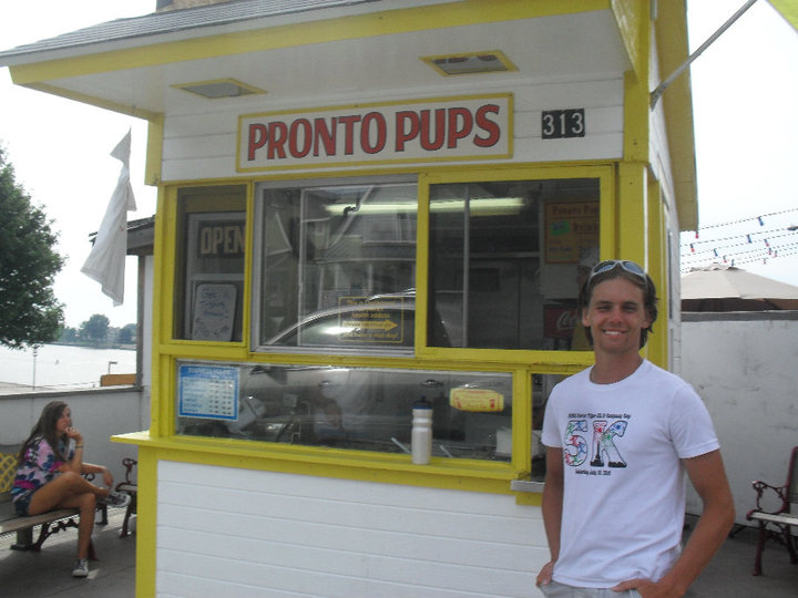 Me outside of Pronto Pups.
