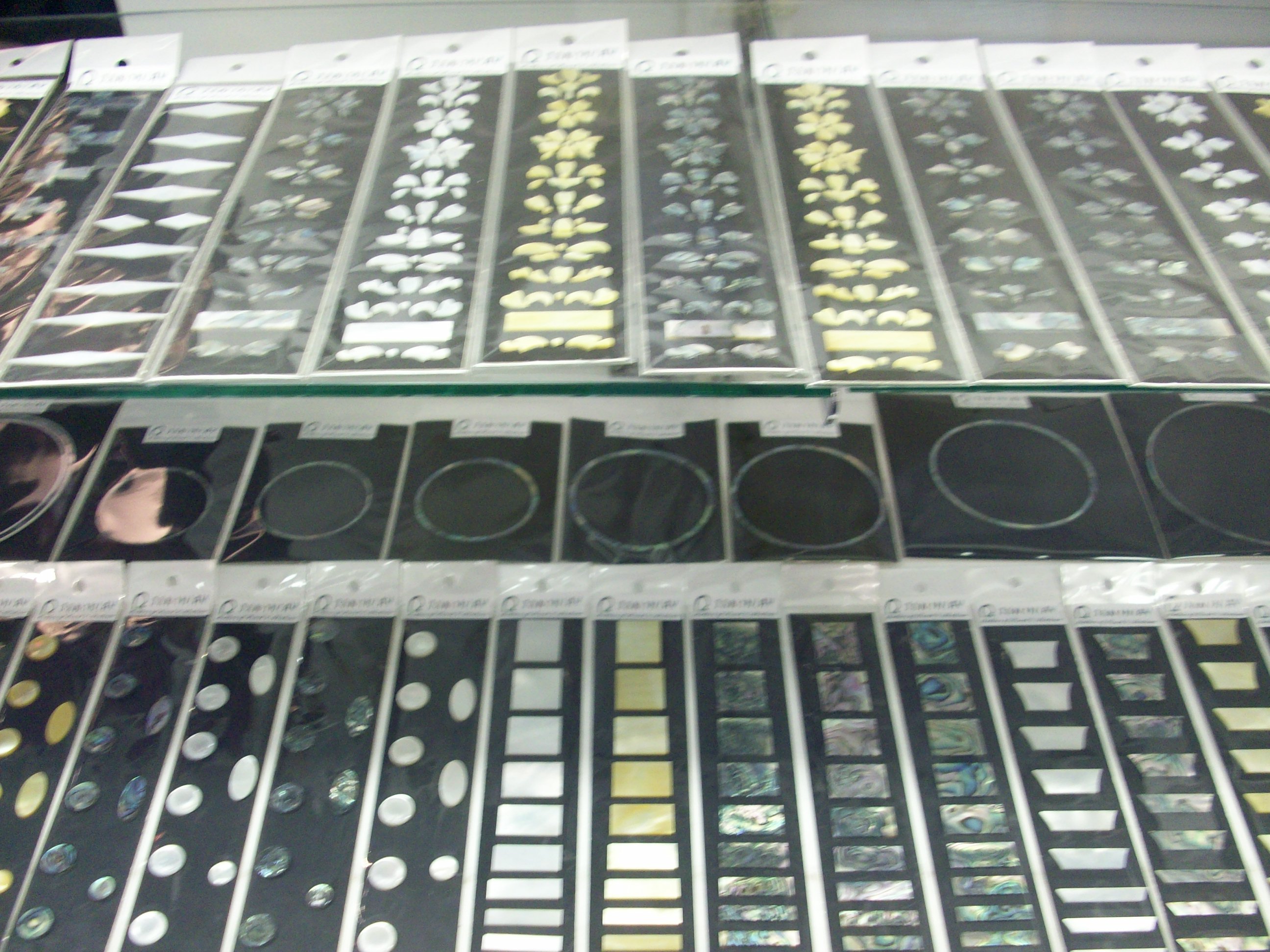 These are custom fret board inlays.