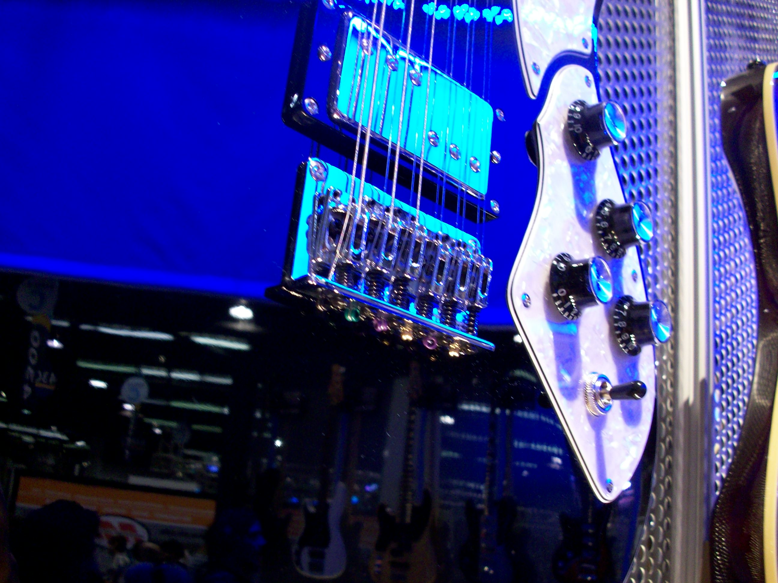 From the same company, this is the bridge of a twelve string.  The neck is nice and narrow.