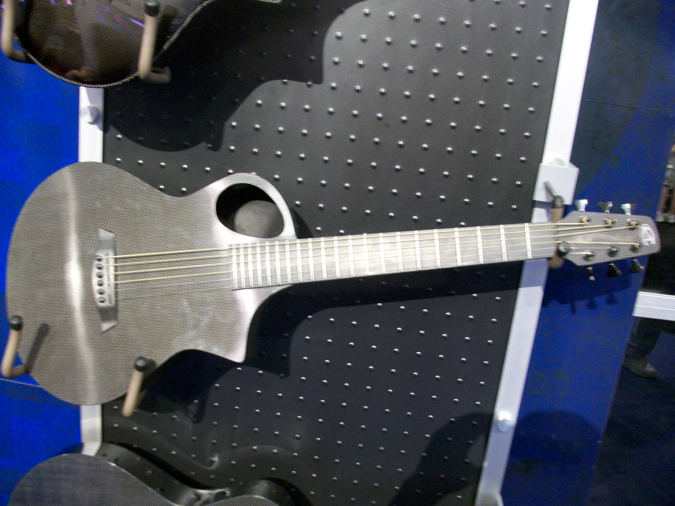 This acoustic is made entirely out of carbon fiber (except the strings) so it is durable and humidity proof.