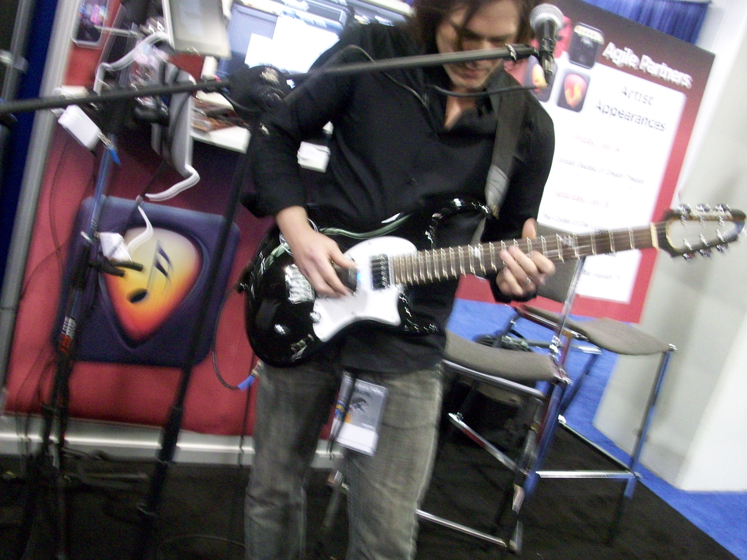 Joel Kosche from collective Soul using the E-Bow.  That thing is awesome.