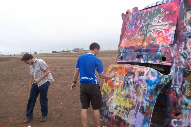 George leaving his mark one of the cars