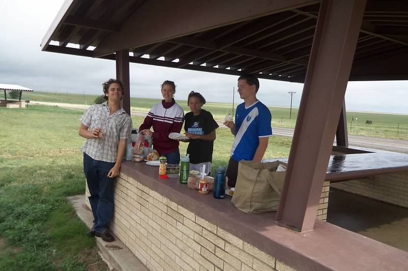 One of our meal stops in Oklahoma or Texas along the way