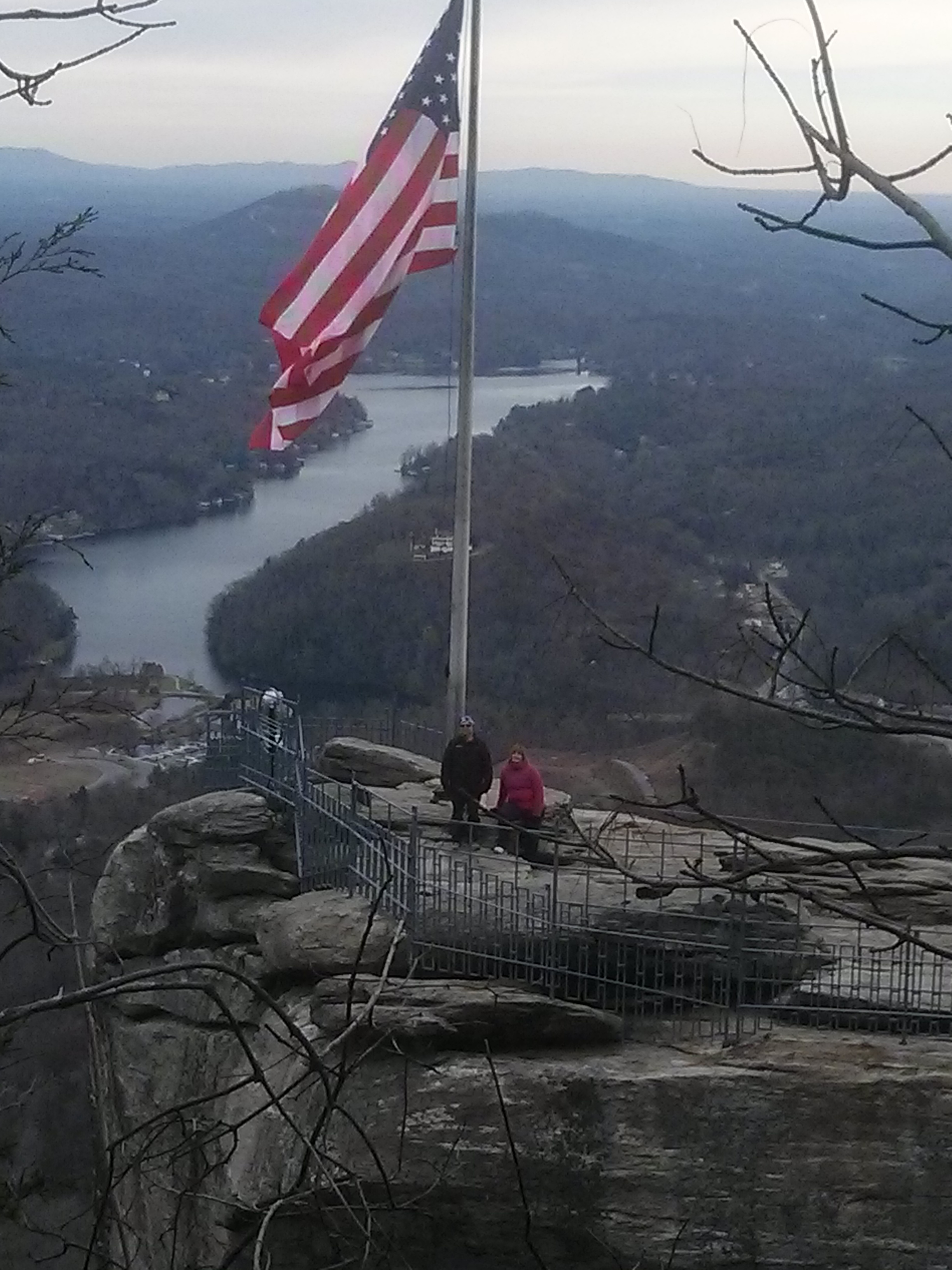 On top of Chimney Rock