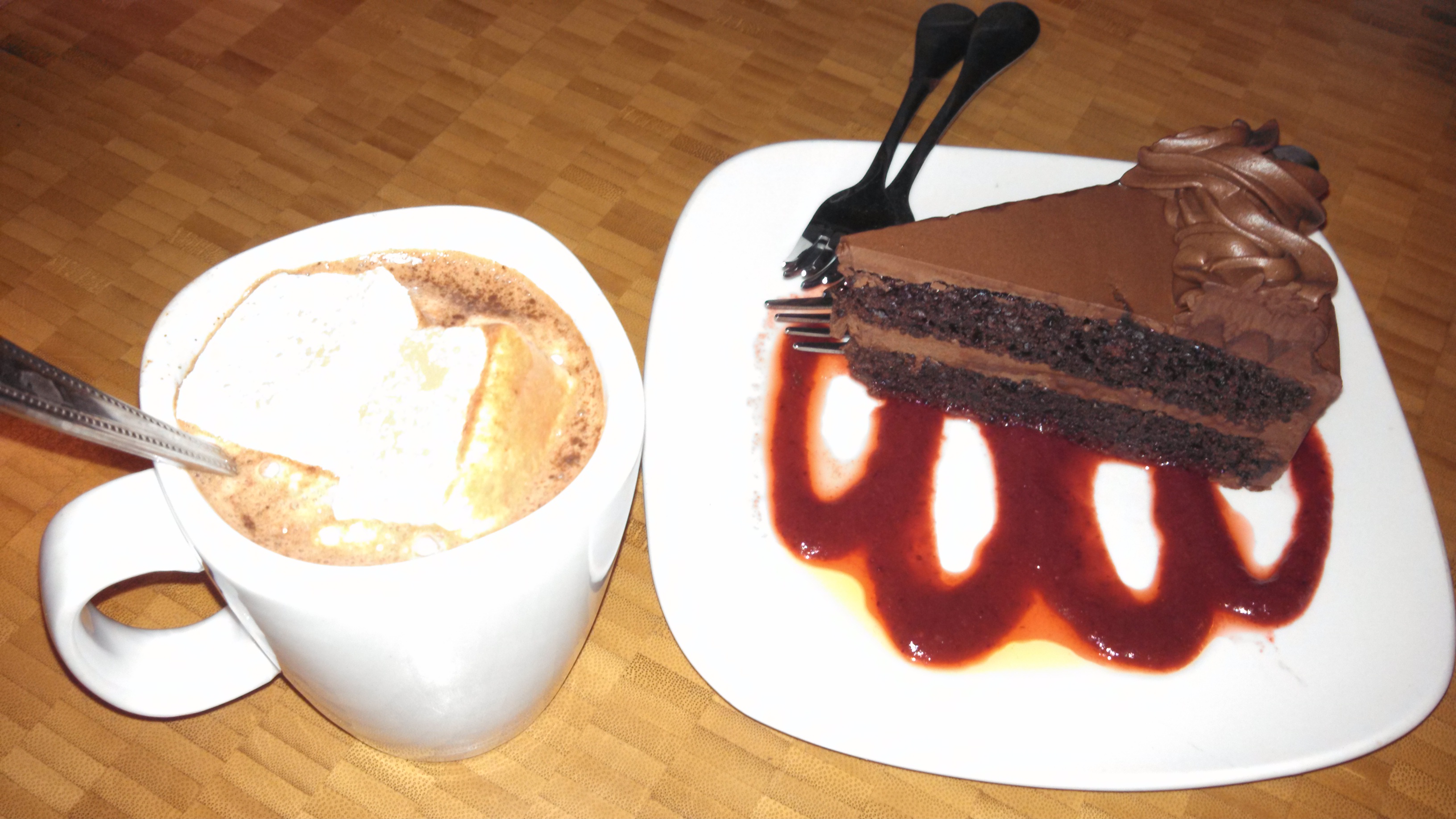 Dessert at the Chocolate Lounge