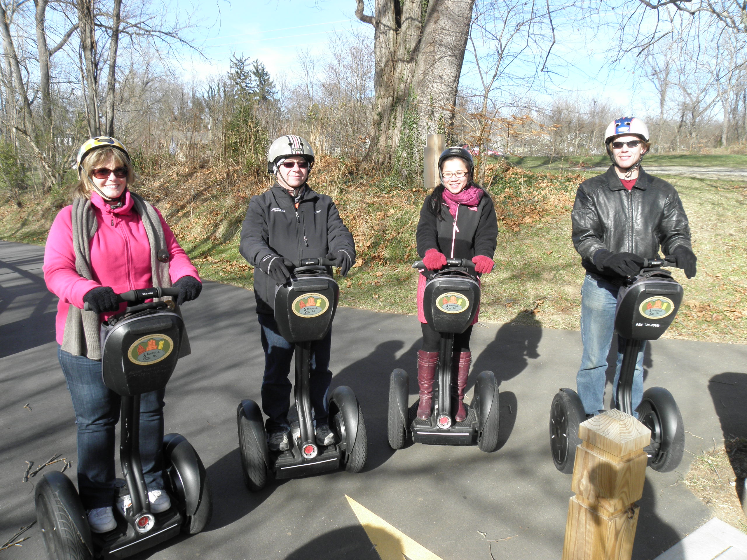 Our first Asheville activity was a Segway tour.