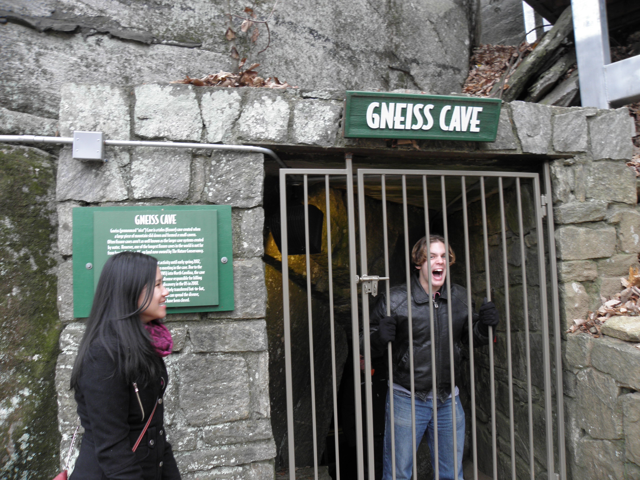 I got locked in the cave along the way.