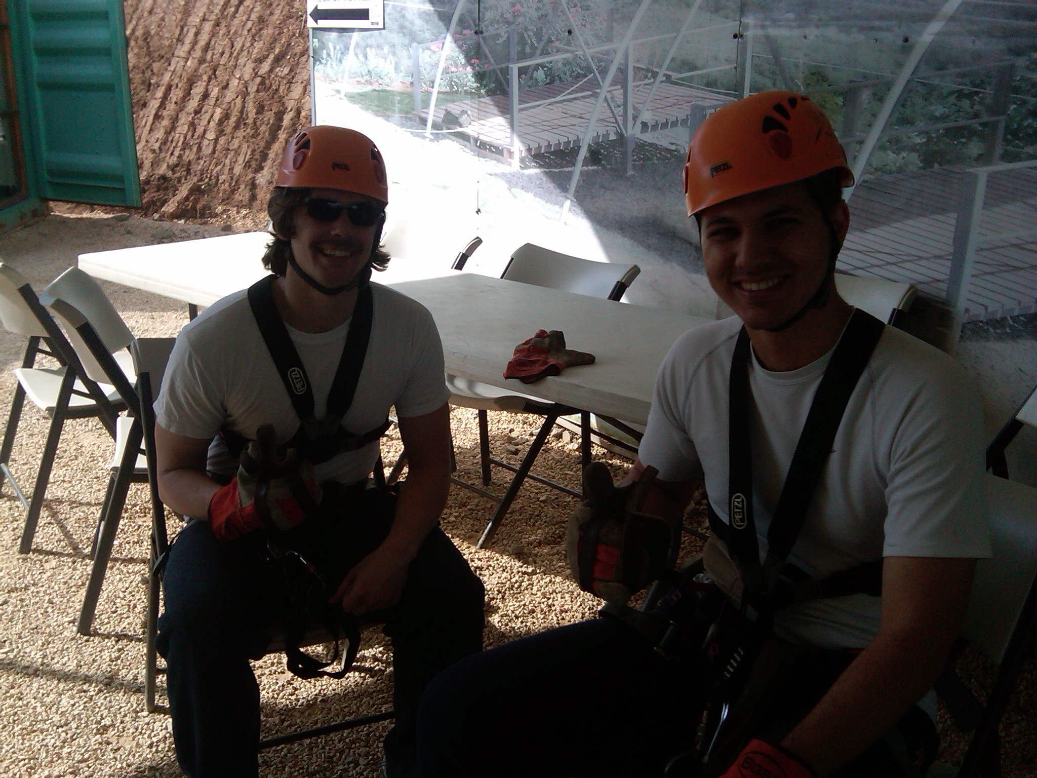 Early in the week, Dad, Tyler, and I went zip-lining.