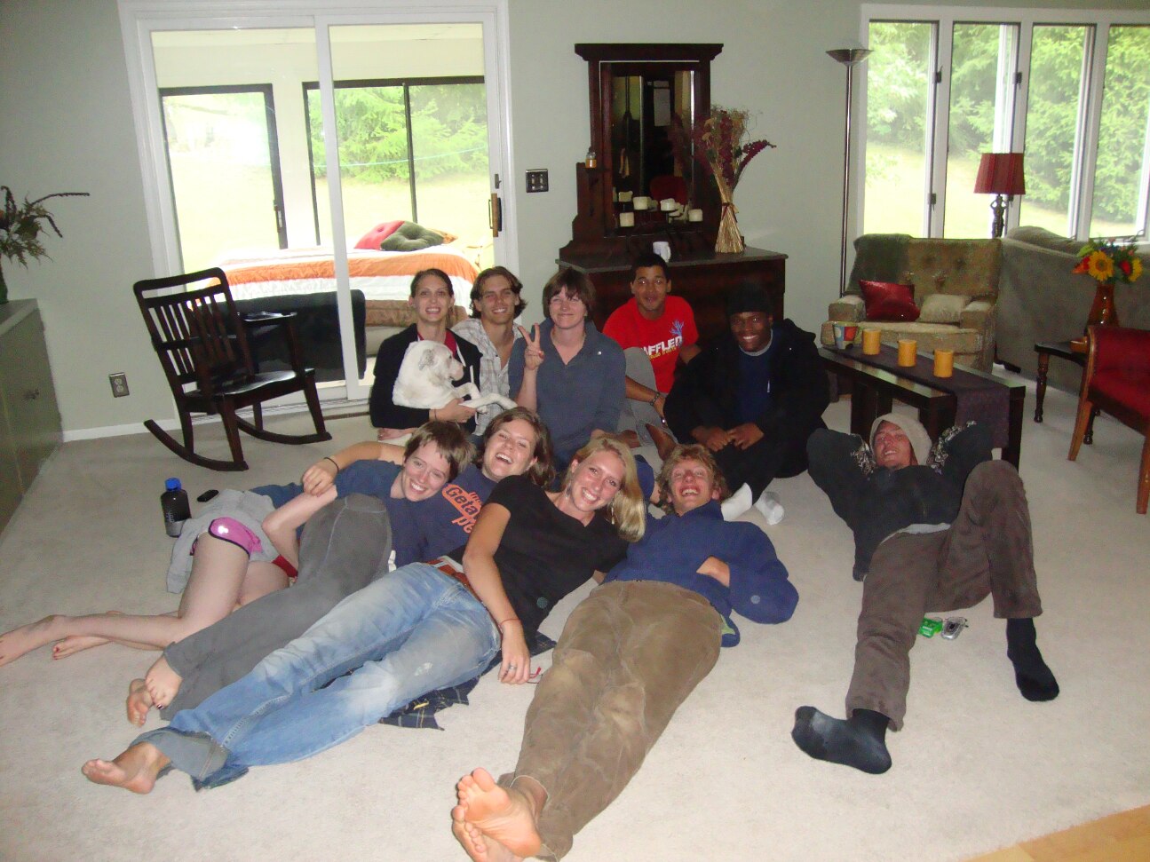 The entire group that stayed at the Birchnest (Including Timmy and Clay the hitchhiker)