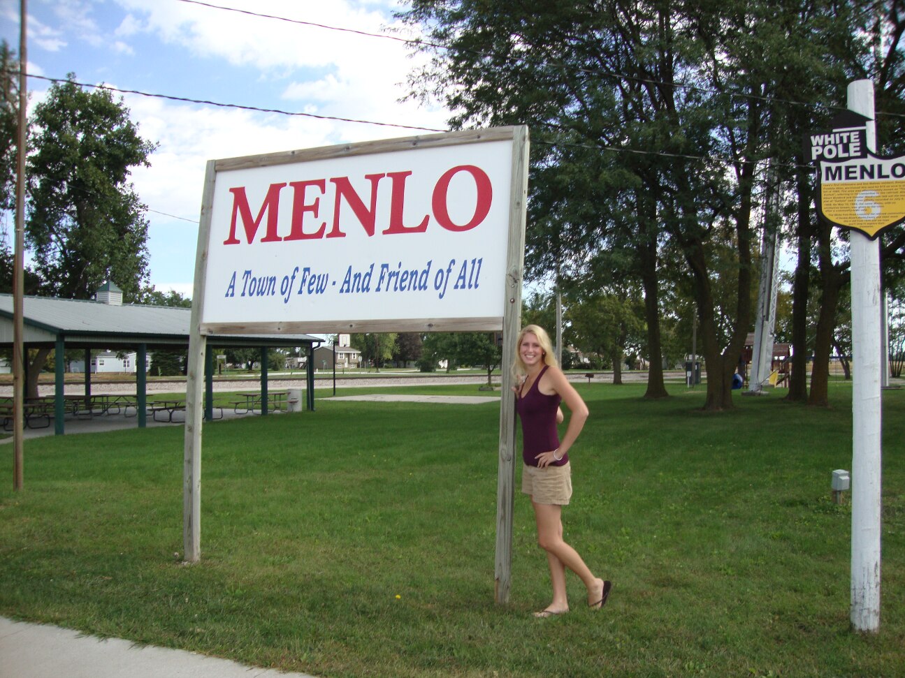 The town was called Menlo, IA  