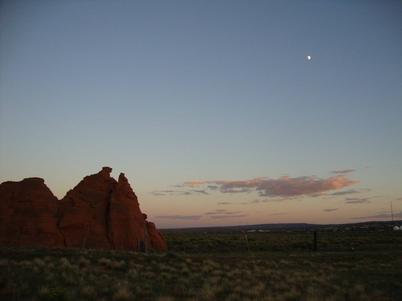 New Mexico moon rise