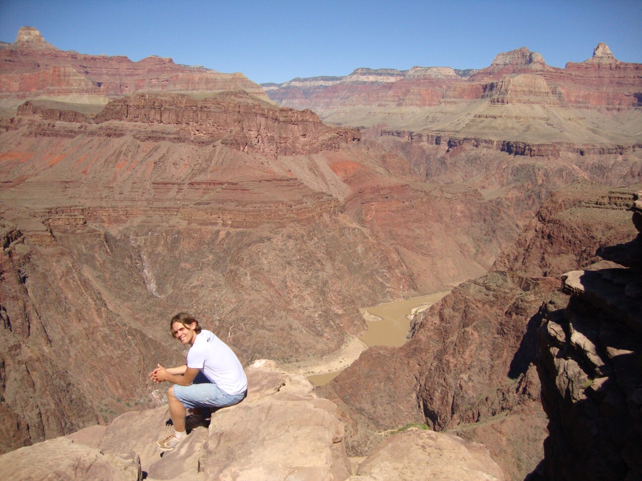At the end of our trail; note the Colorado river.
