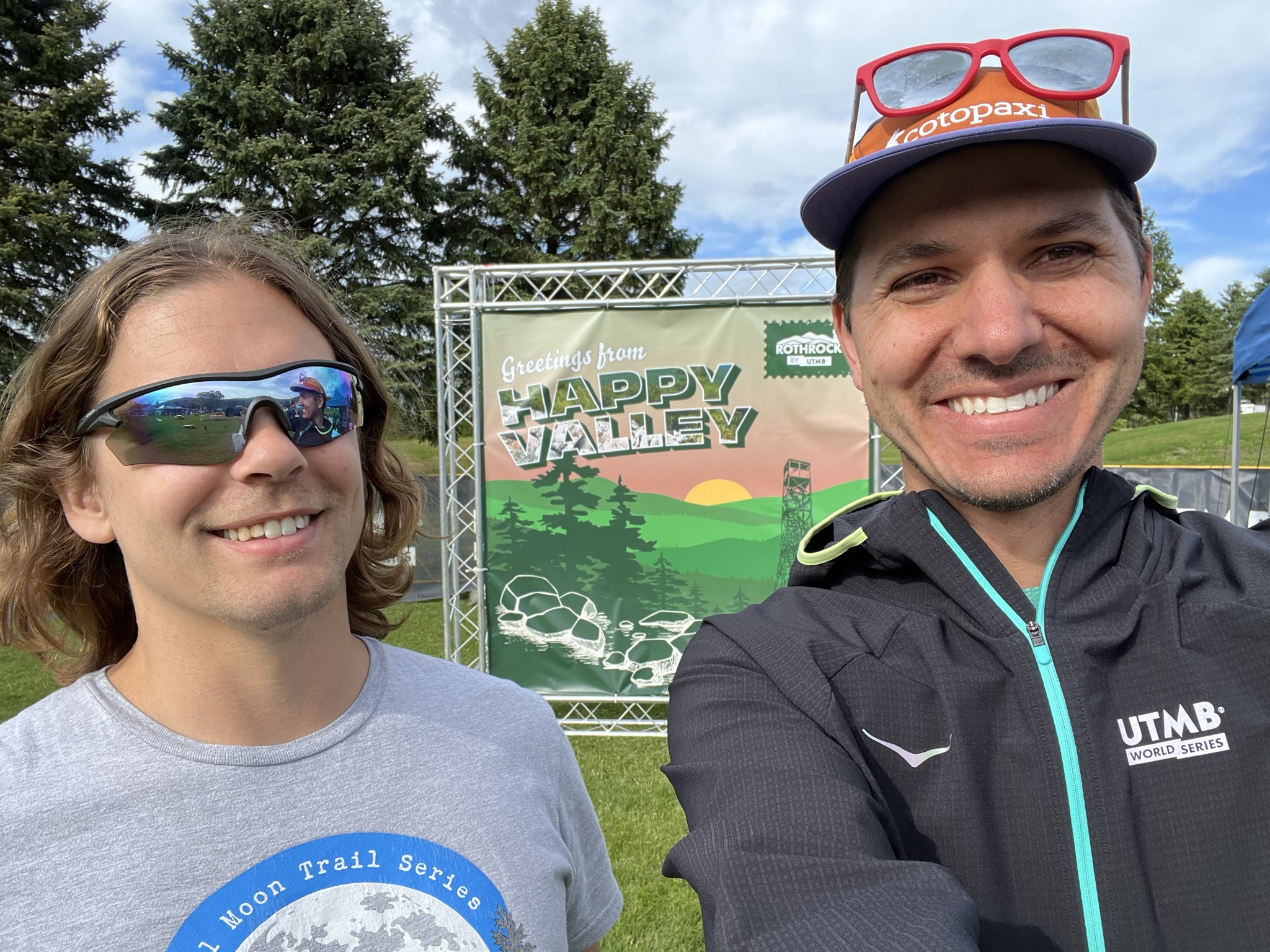 Me and Tyty by the Happy Valley sign