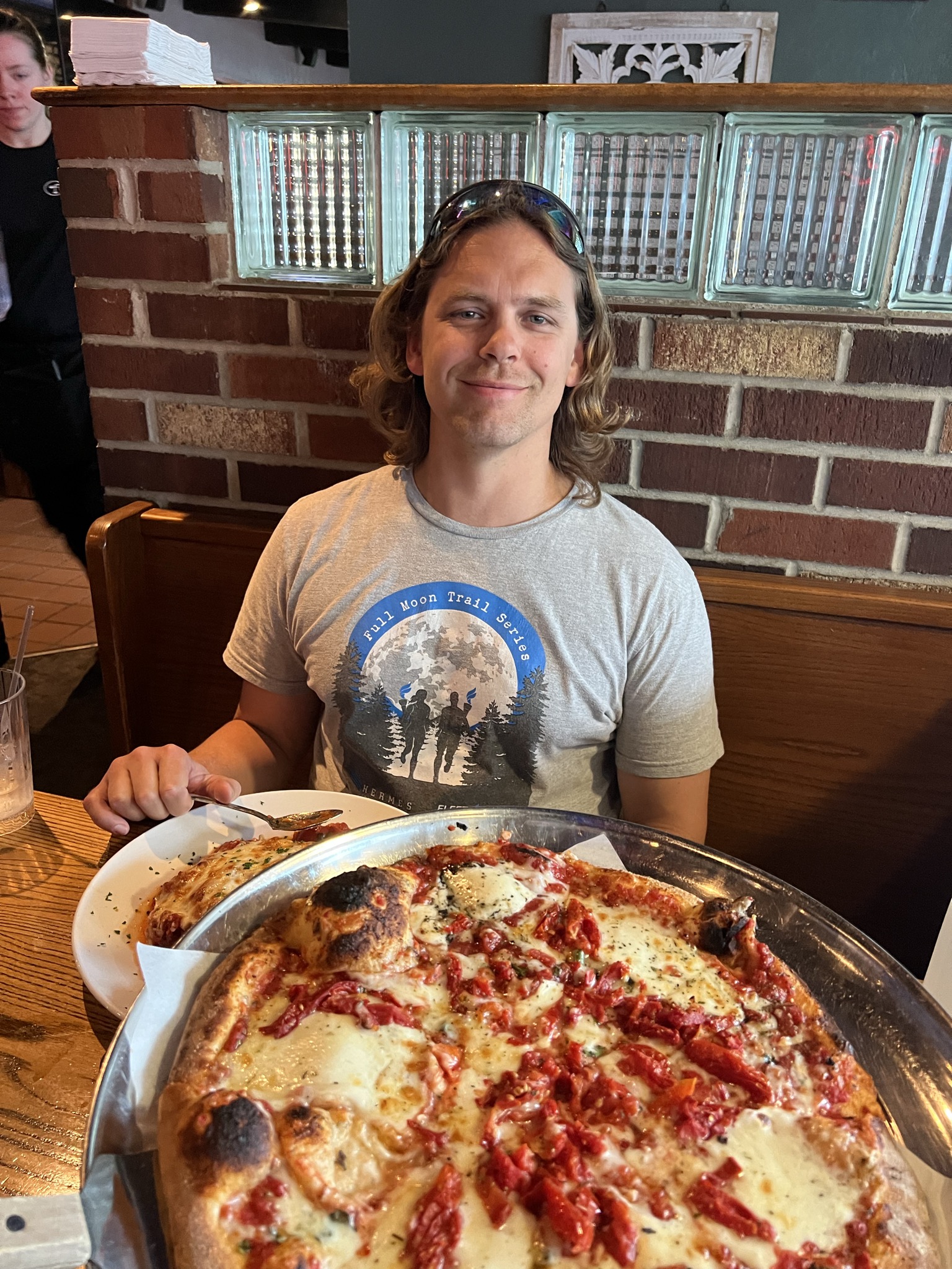 Eggplant Parm for my dinner and pizza for Ty