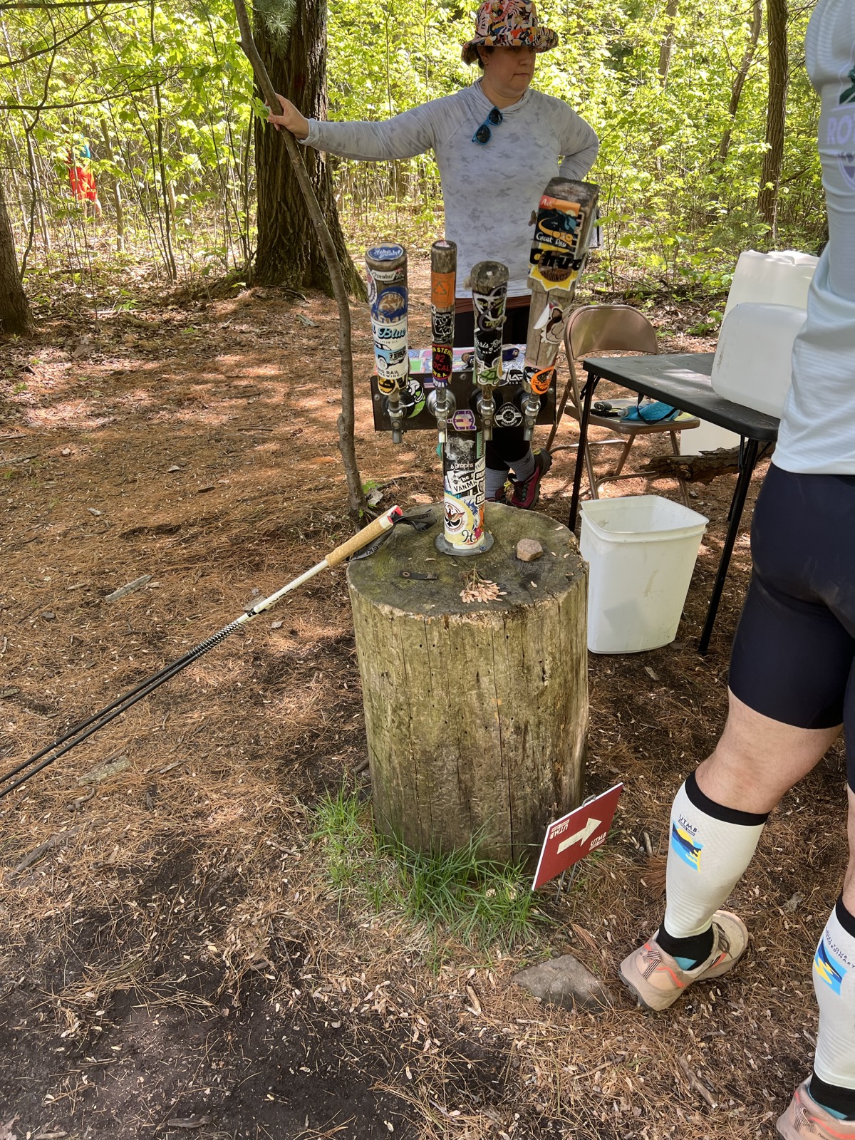The first water-only aid station.