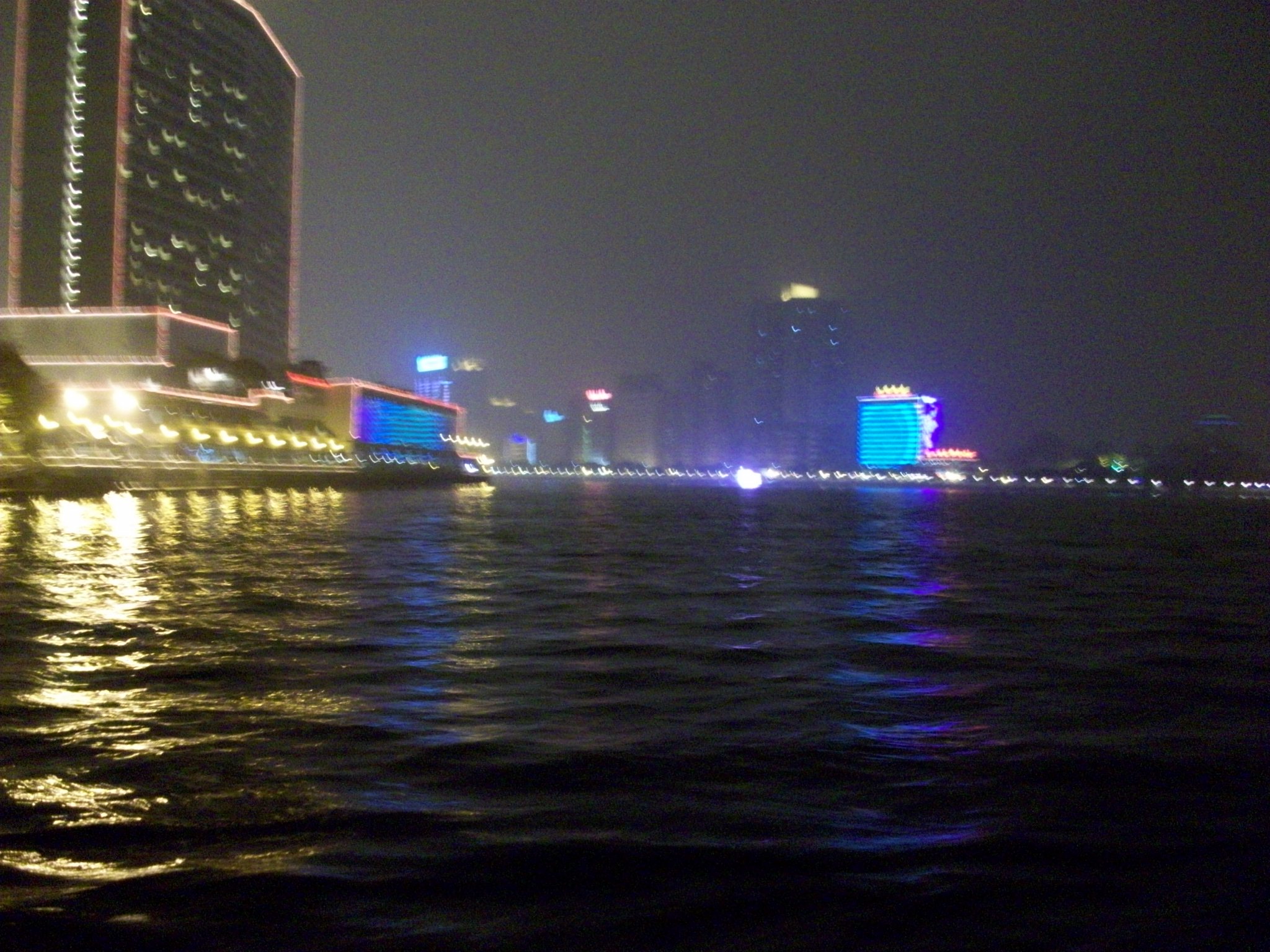 We took a ferry across the river, and this is looking back at the island.