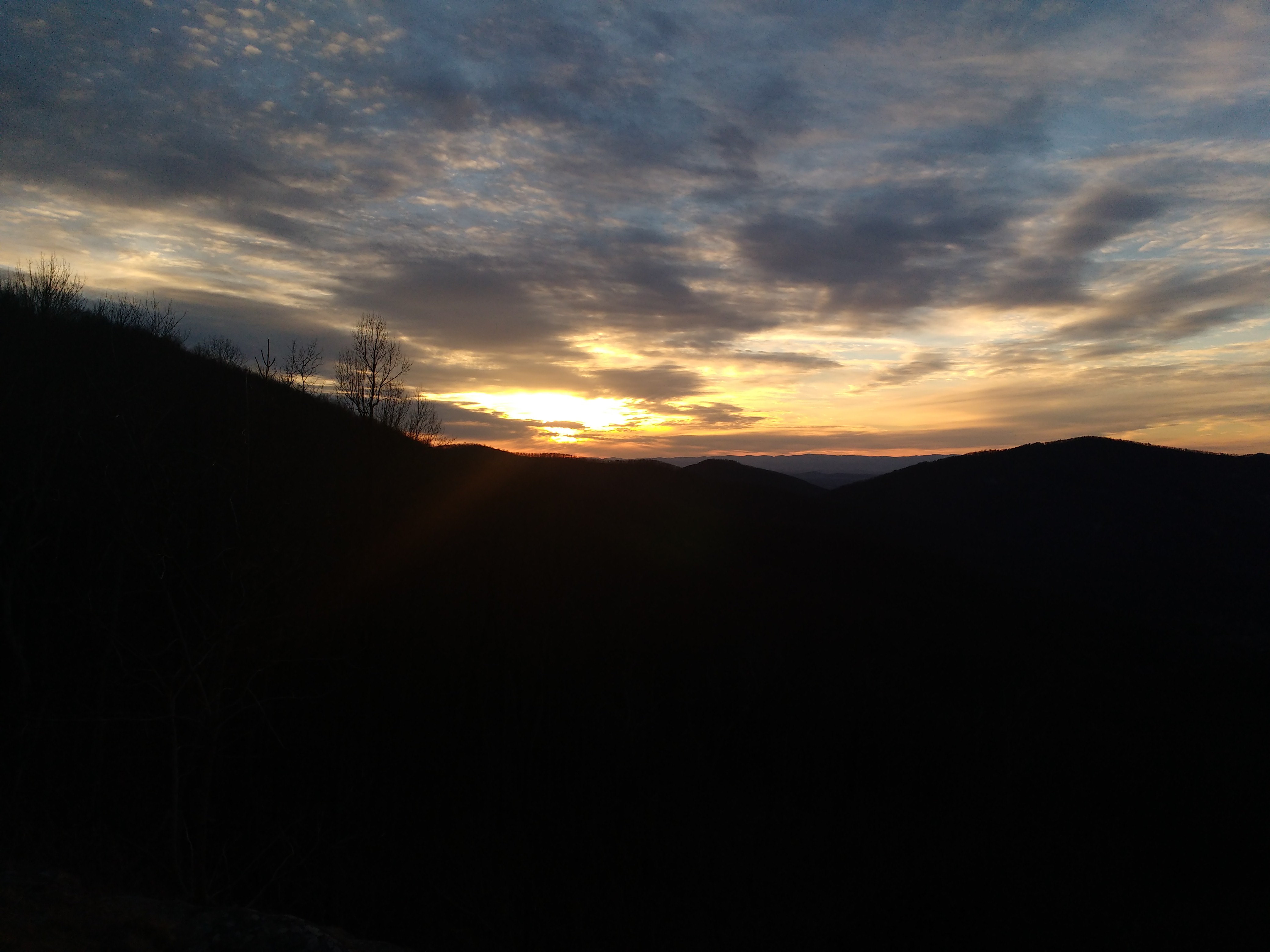 Sunset on the Shenendoah Parkway