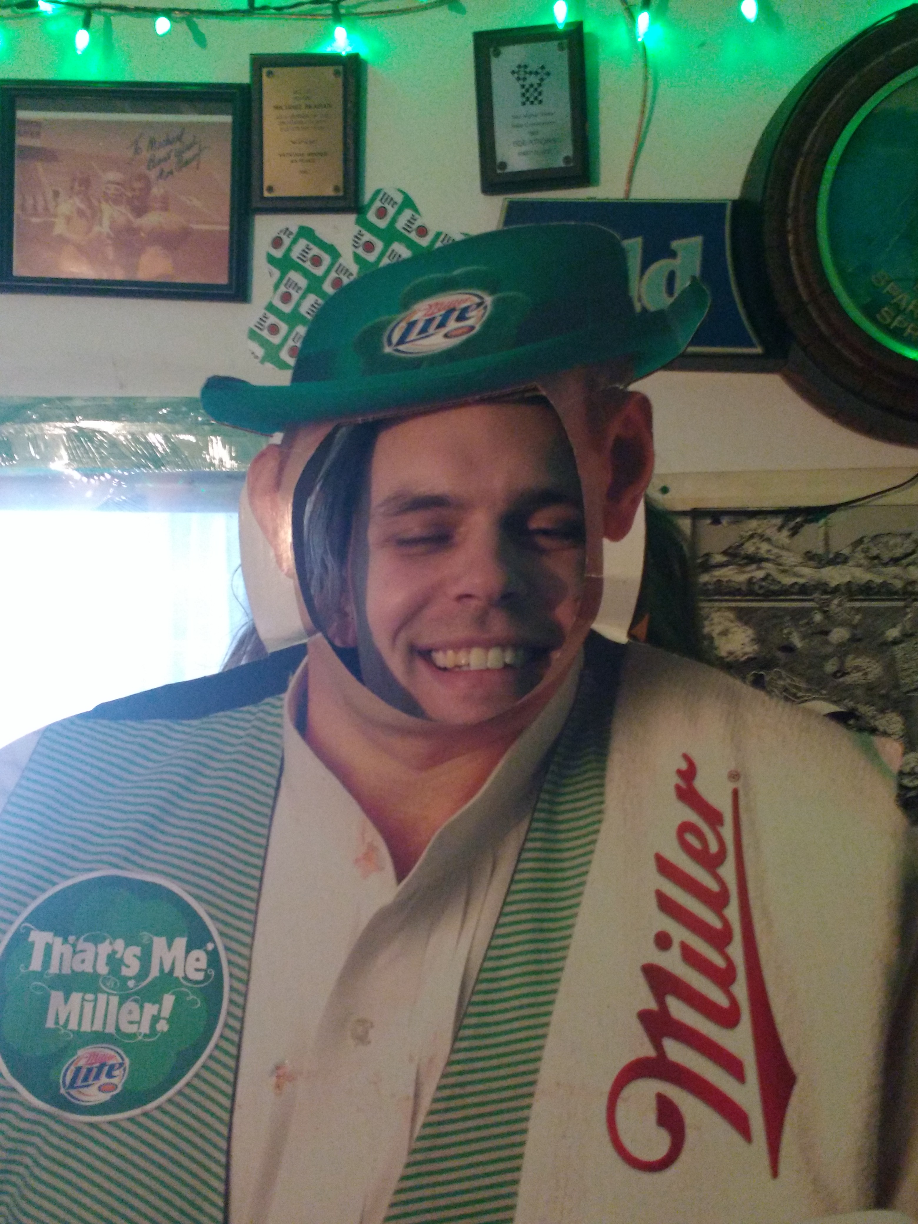 Mike&rsquo;s man cave decorated for St. Patrick&rsquo;s day