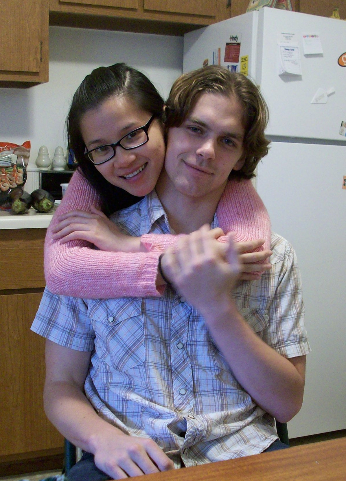 The last night, we stayed home and made dinner together.