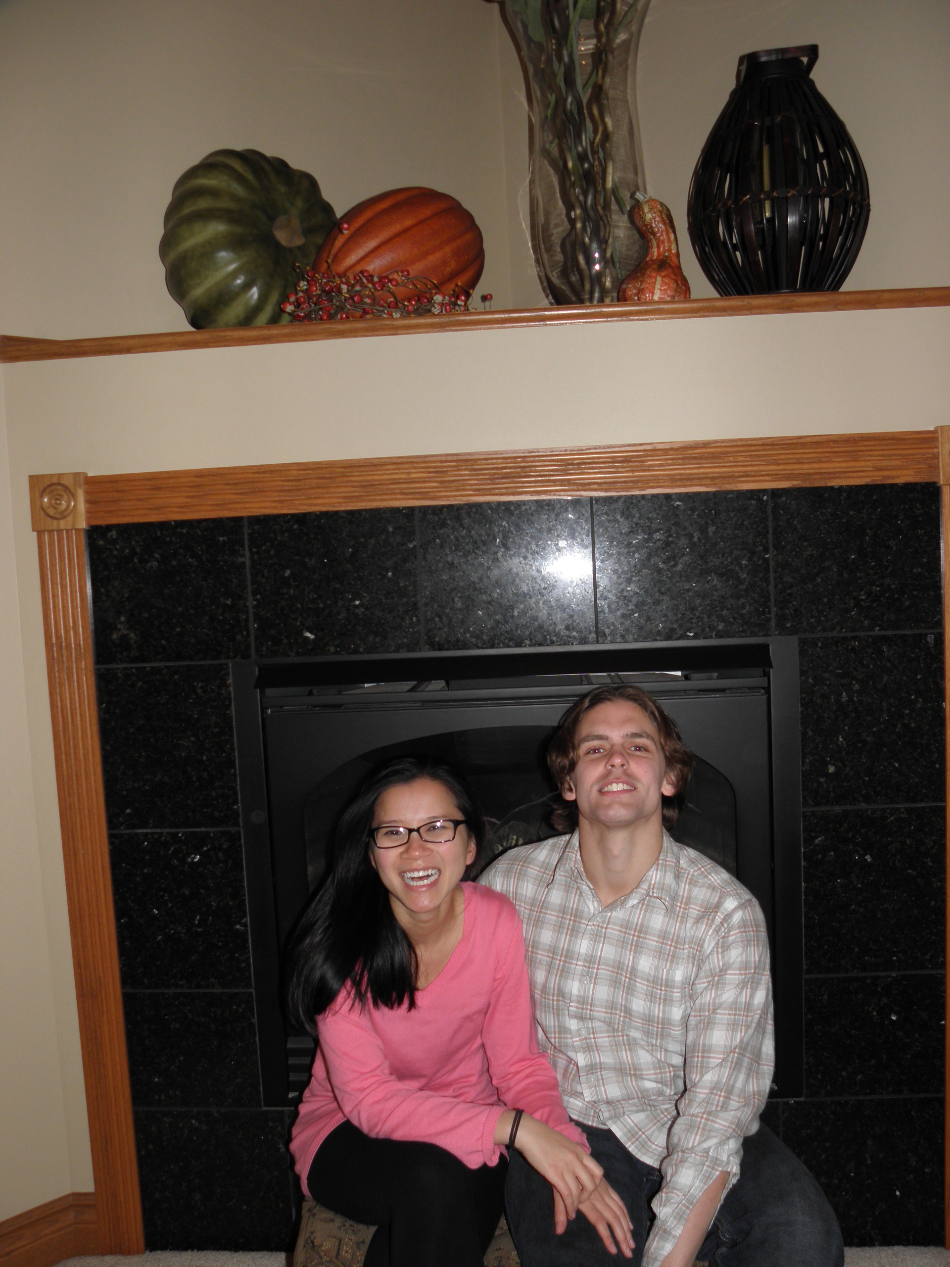 Finally getting warm again (I chose this one because her smile looks great. Too bad my face looks retarded)
