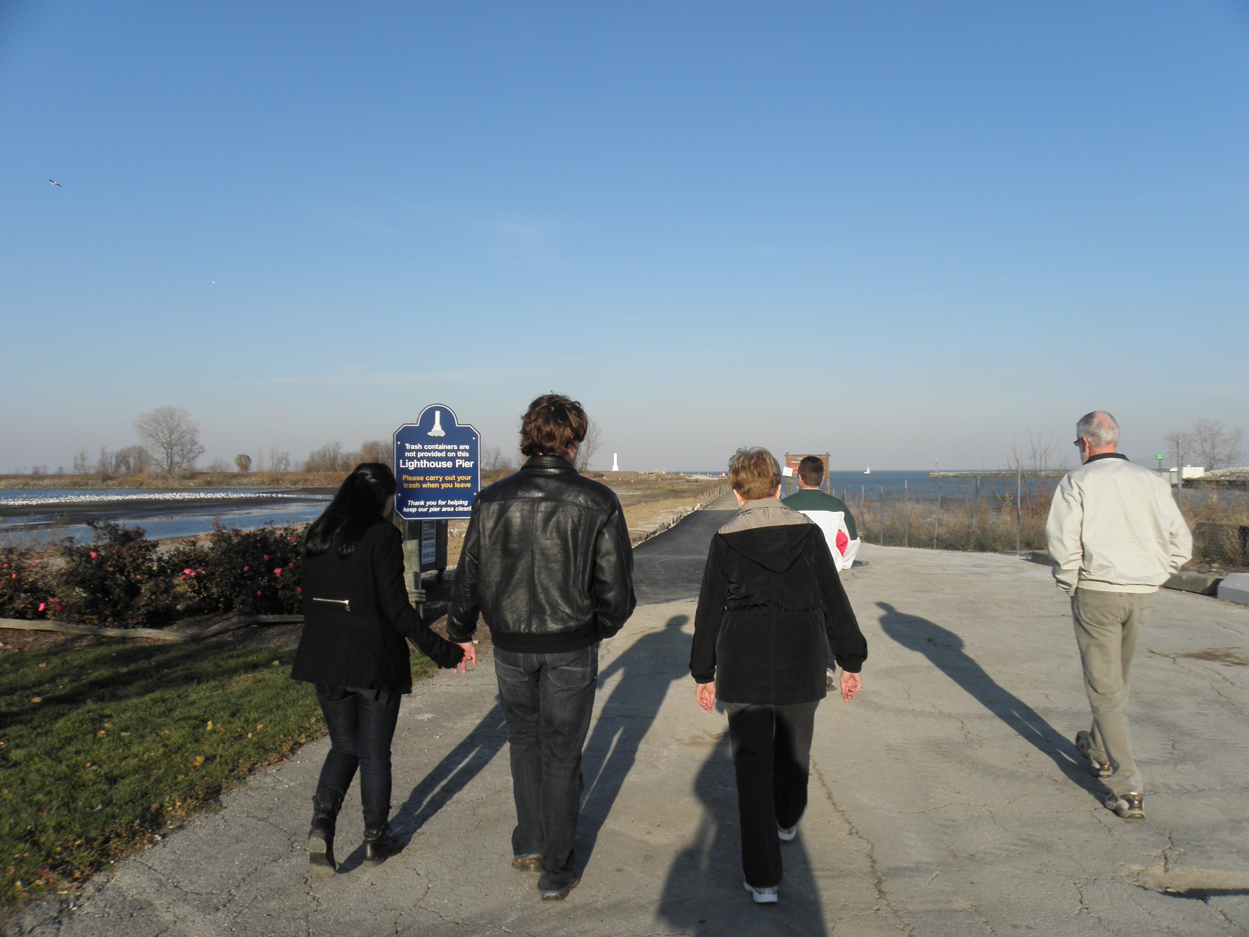 After dinner we all went to walk out the pier