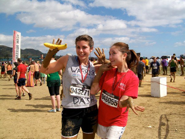 Ashli and Anna look a little clean for just finishing the race