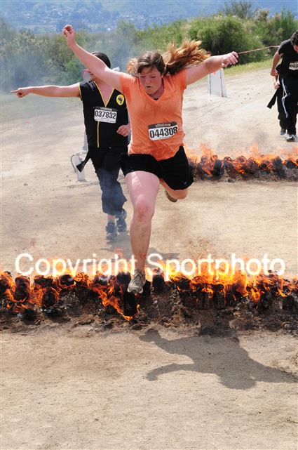 Carrie jumping the fire