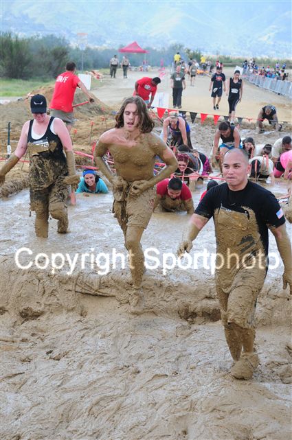 Rising out of the mud after clearing all the barbed wire