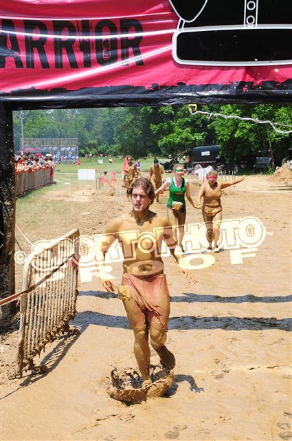 Finishing with mud in my eye