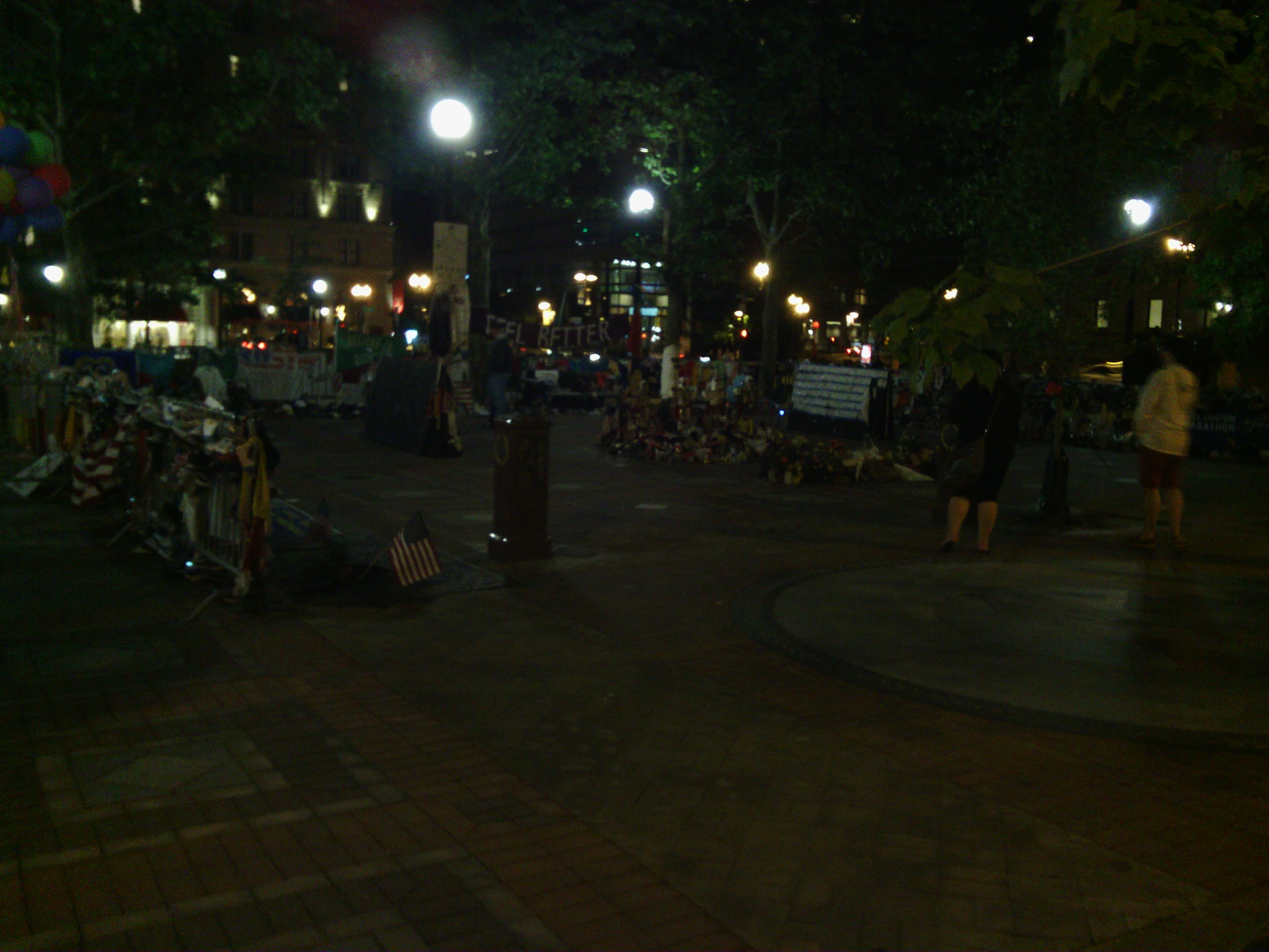 Marathon bomb site